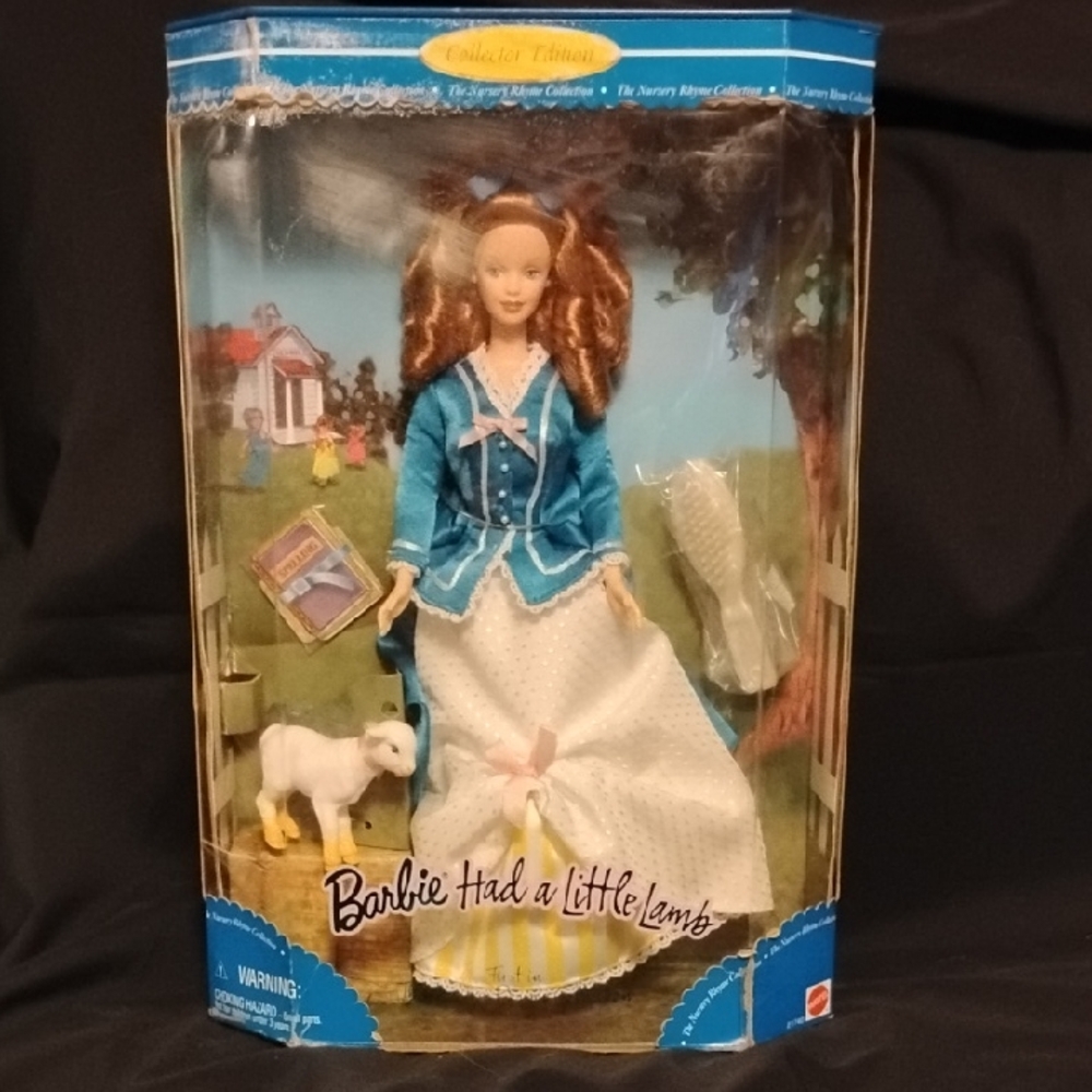 Collectors Edition 1998 Barbie Had A Little Lamb Nursery Rhyme Collection